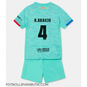 Barcelona Ronald Araujo #4 Replika Tredje Tröja Barn 2023-24 Kortärmad (+ Korta byxor)